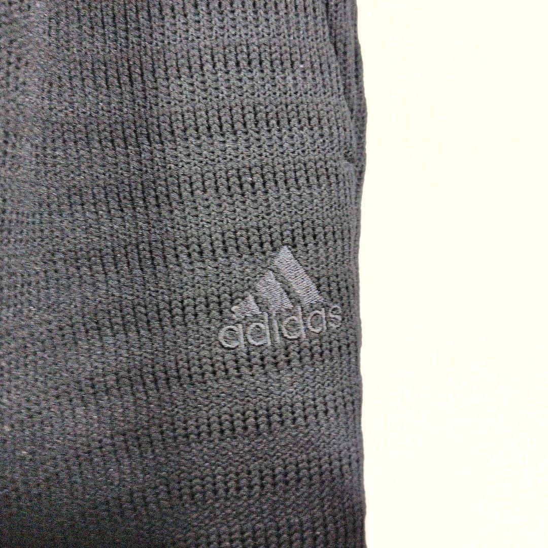 adidas クウォーターニットセットアップ　上下セット　ブラック　M