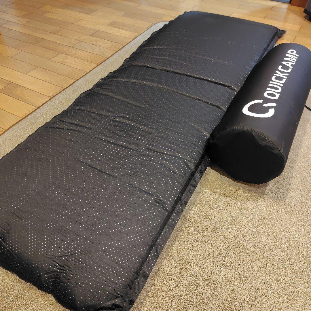 クイックキャンプQUICKCAMP インフレーターマット 8cm スエード 2枚