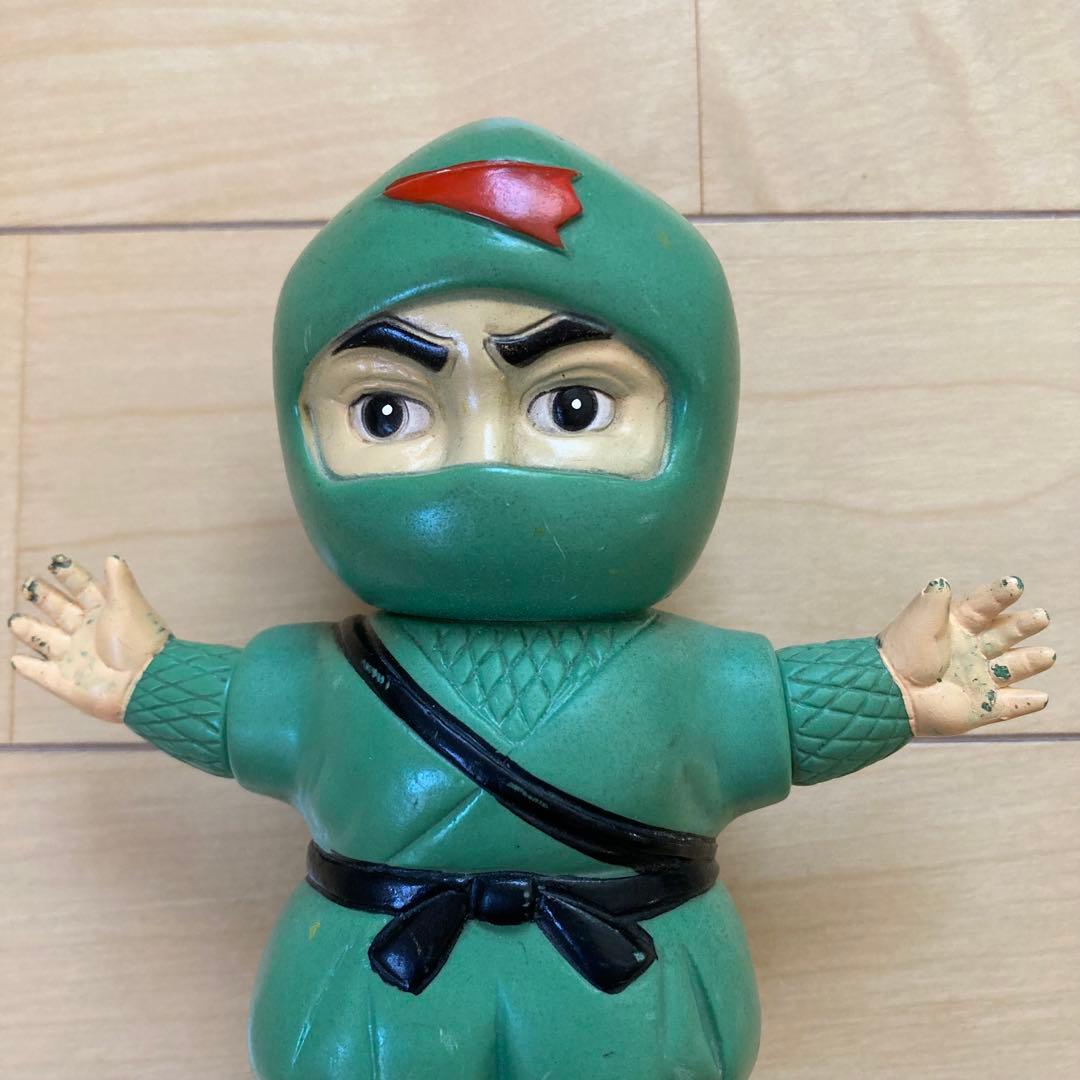 矢崎総業　アロっ子忍者　ソフビ貯金箱