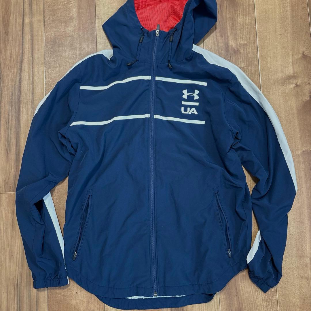 ヒ*ノ様 Under Armour ジャージ上下セット XL ネイビー