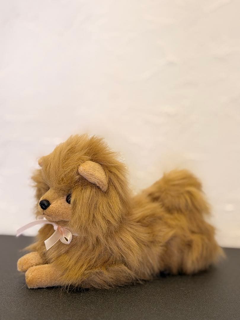 ポメラニアン伏せポーズ(日本製)ぬいぐるみ