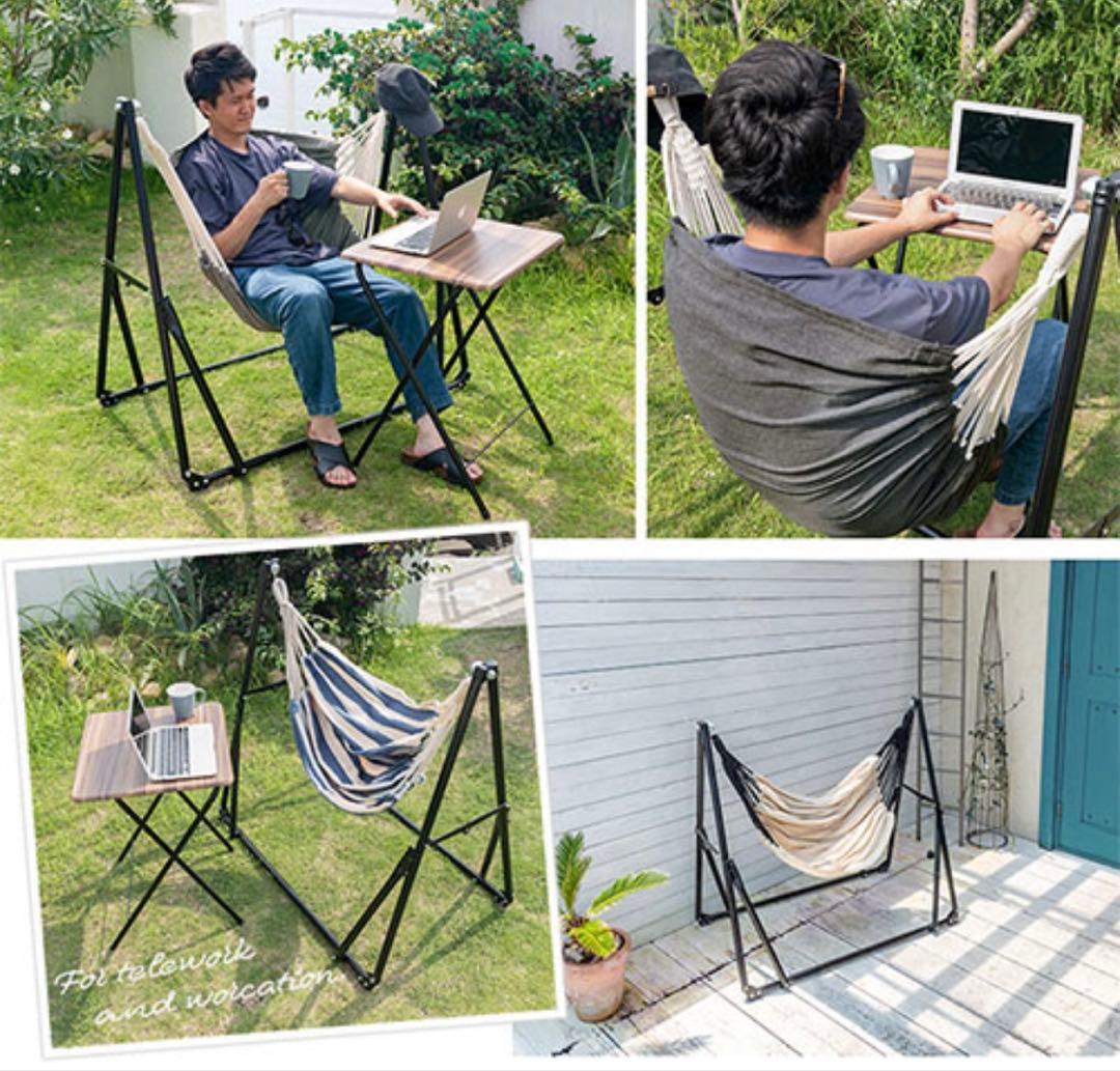 【美品】耐荷重200kg ハンモック 3way