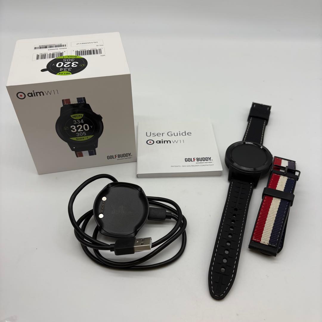 GOLF BUDDY aim W11 ゴルフGPSナビ 動作確認済み 付属品あり