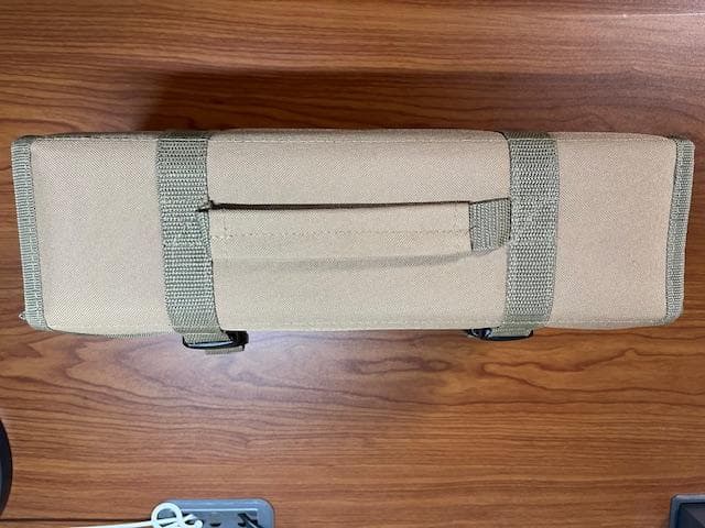 チタンペグ合金製30㎝ 20本とペグケース（キャメル）のセット