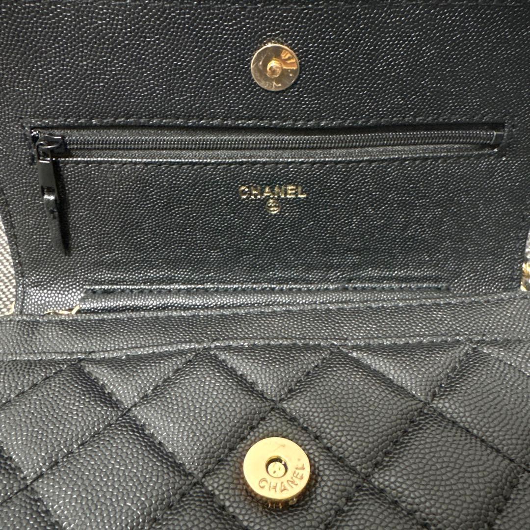 ショルダーバッグ チェーンウォレット ノベルティ ゴールド金具