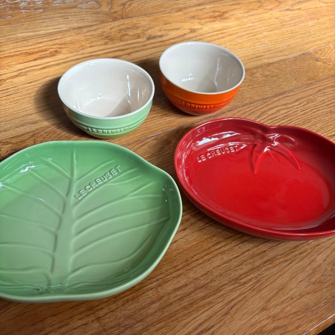 LE CREUSET ルクルーゼ　お皿　4点セット ライスボウル パスタ皿