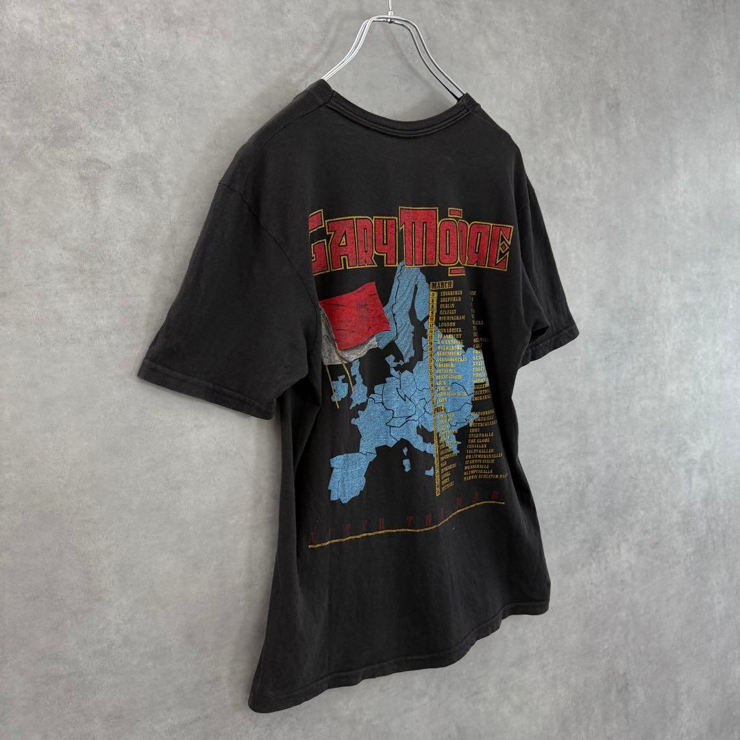 古着 Gary Moore ゲイリームーア プリントTシャツS〜M相当 ブラック