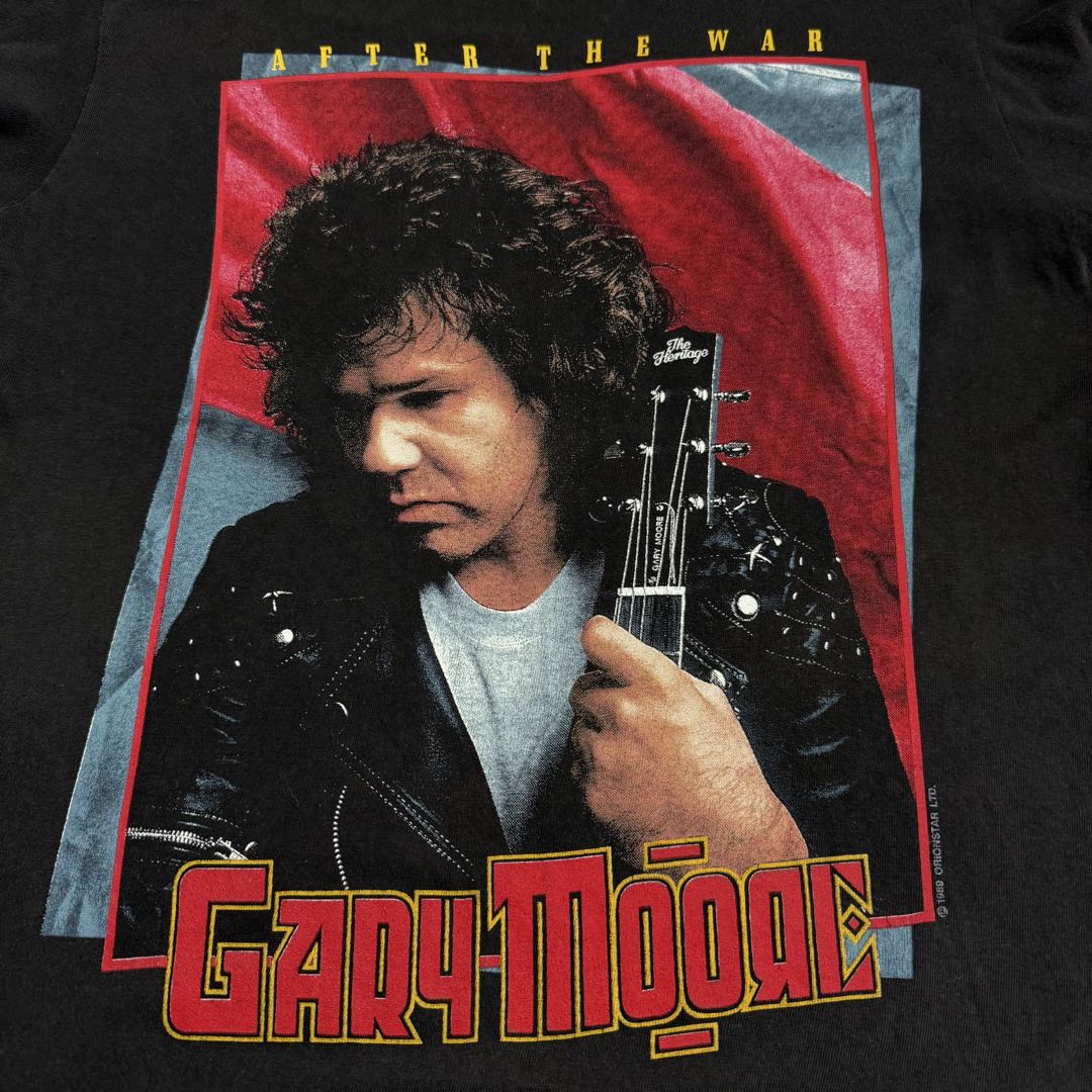 古着 Gary Moore ゲイリームーア プリントTシャツS〜M相当 ブラック