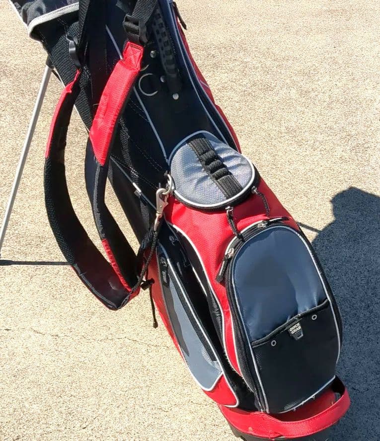 軽量スタンドタイプburton キャディバッグ 赤・黒・グレー
