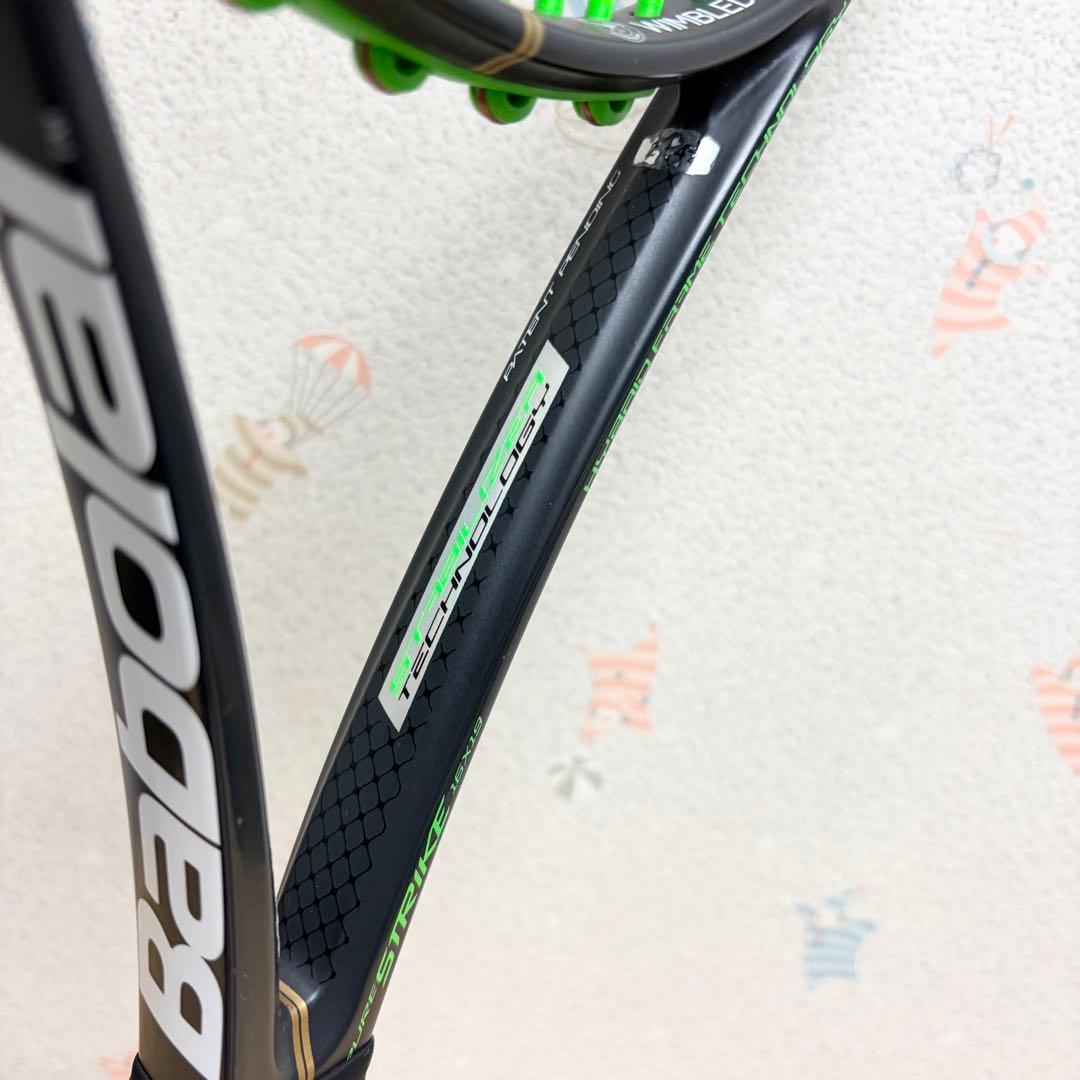 バボラ Pure Strike 16x19 テニスラケット グリーン G2