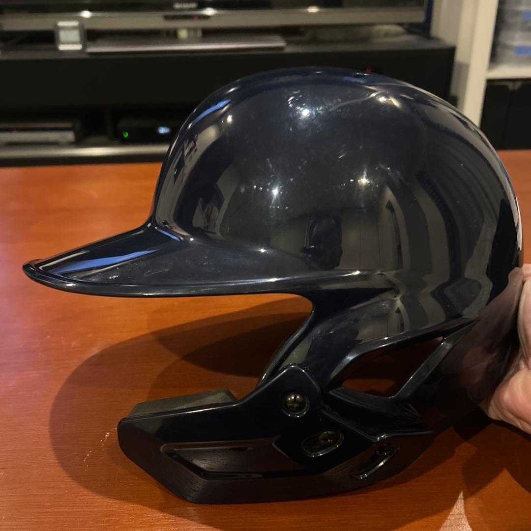 軟式野球ヘルメットフェイスガード付き右打者用