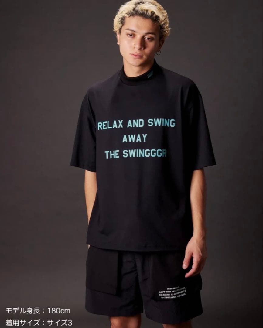 新品THE SWINGGGR RELAX MOCK NECK TEE