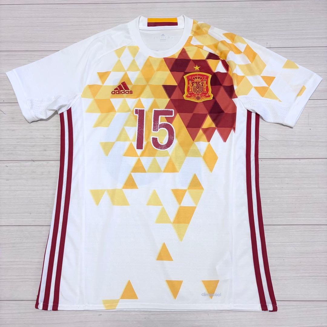 極美品■アディダス■スペイン代表 ユーロ2016モデル RAMOS ユニフォーム
