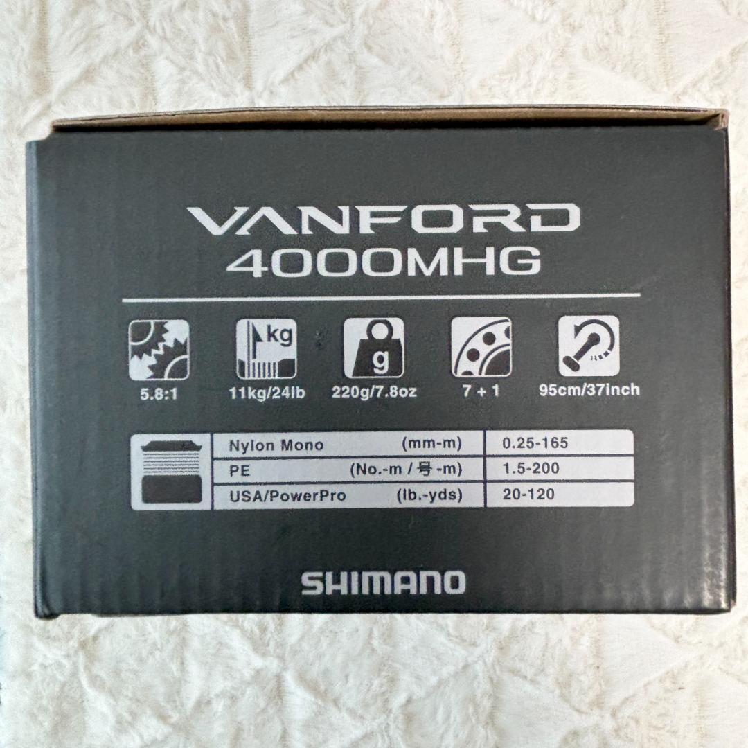 モ*ル様 シマノ ヴァンフォード 4000MHG　リール