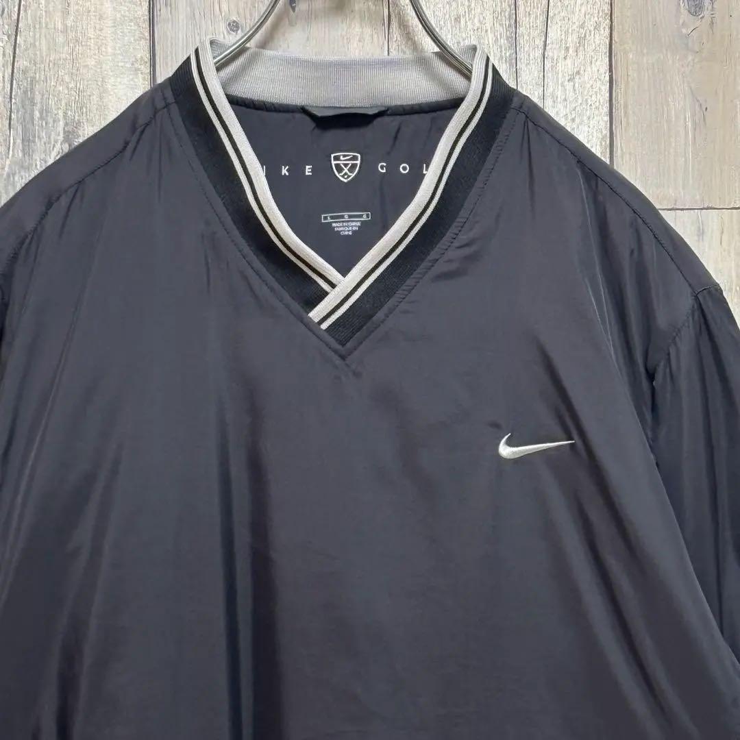 ナイキ　NIKE GOLF ジャケット　ナイロン　Ｖネック　プルオーバー　中綿