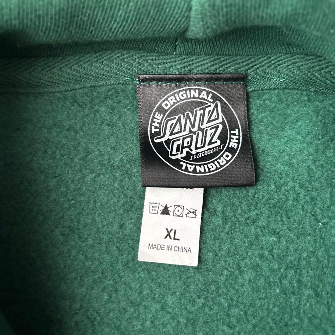 SANTA CRUZ フーディ XL ダークグリーン
