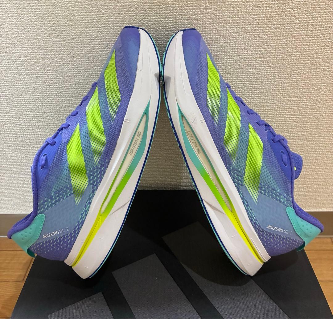 美品　adidas ADIZERO SL2 M コバルトブルー　26cm