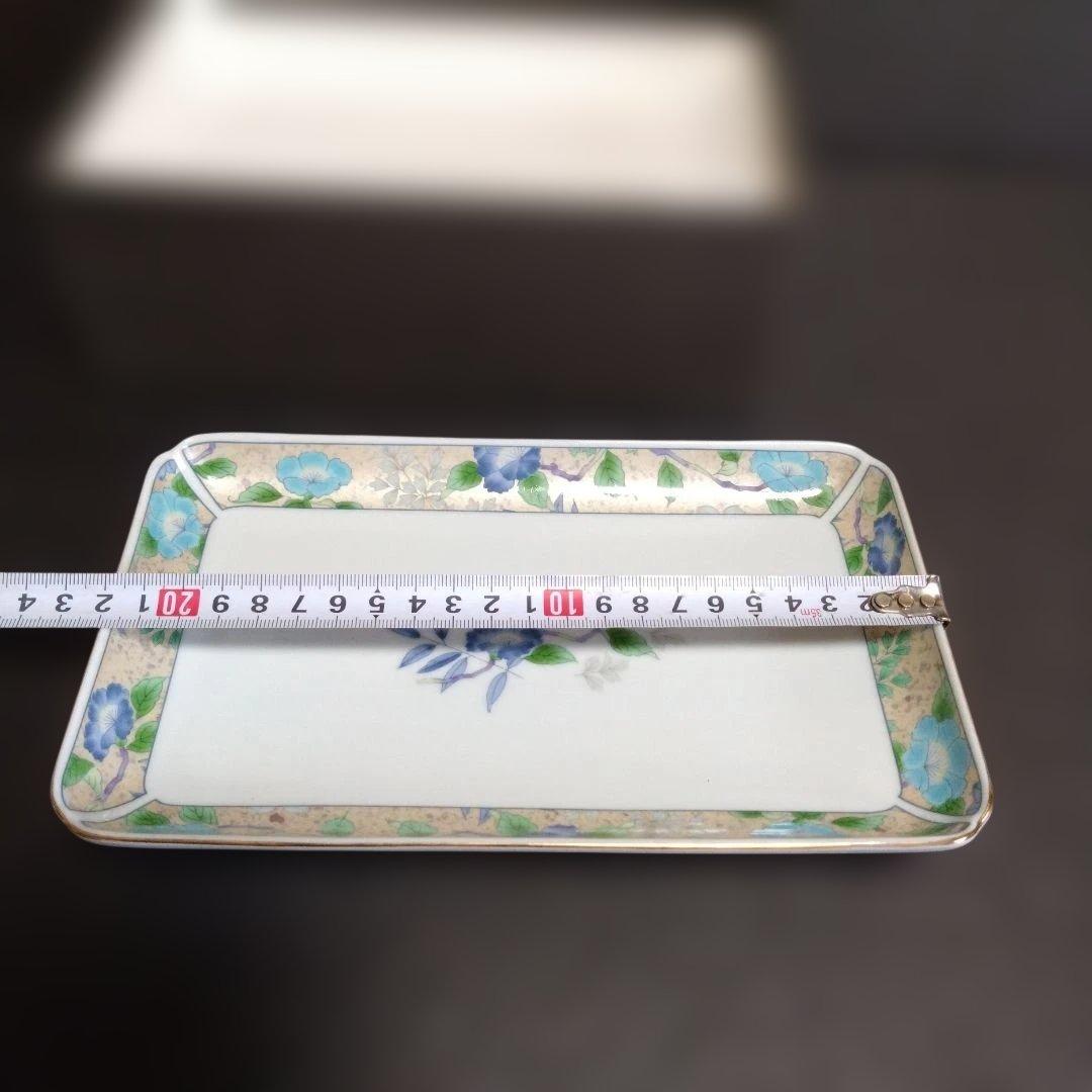 新品 美濃焼 庫山窯 長角皿5枚　懐石料理　料亭　MINO JAPAN
