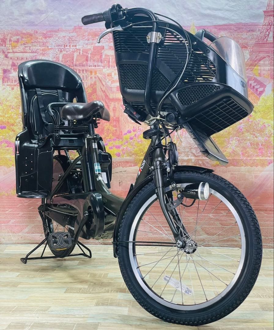 ZK3695 電動自転車 ヤマハ パスキス 子供乗せ 20インチ 送料無料