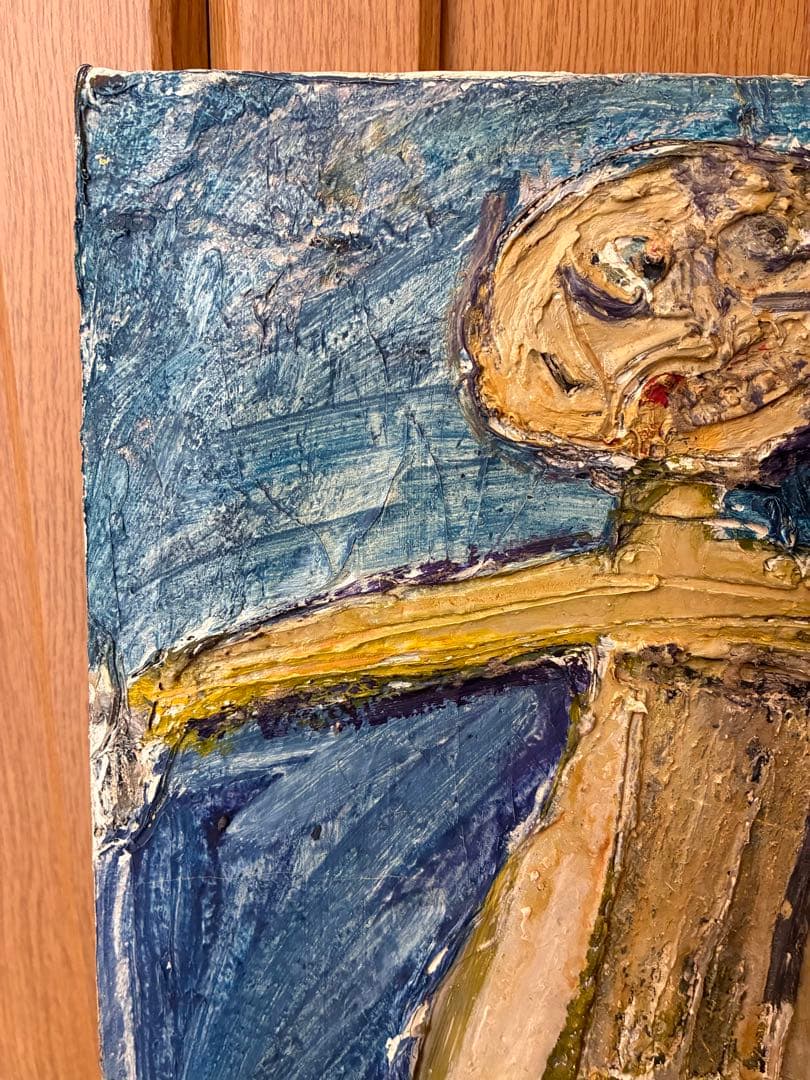 マリオネット 小野忠弘 絵画油彩肉筆 真作 額装 サイン有り F4号