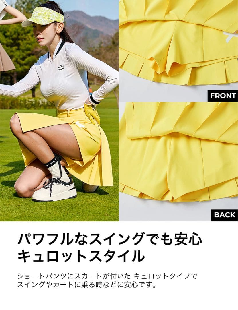 XEXYMIX GOLF プリーツキュロットスカート新品