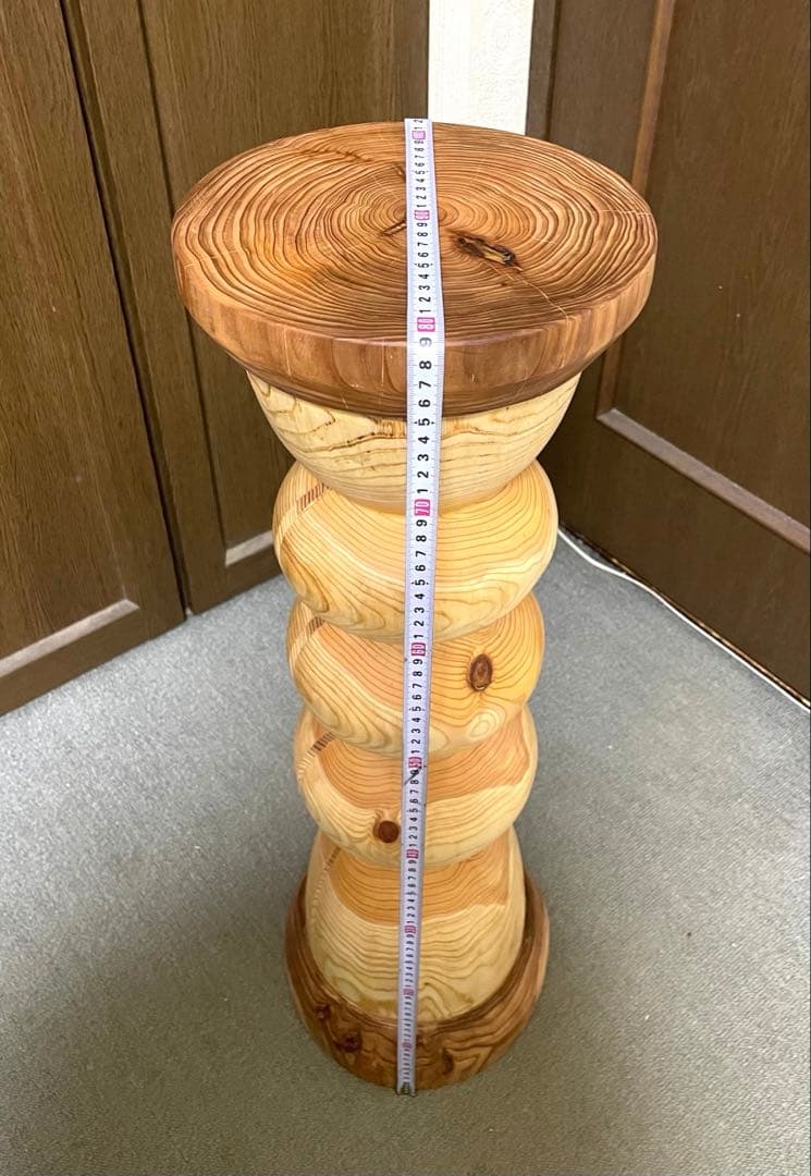 (aki品) 丸太　花瓶台 フラワースタンド