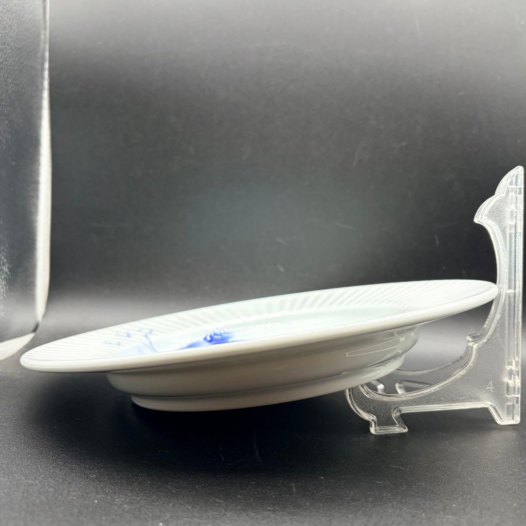未使用 深川製磁 ブルーワイナリー ４枚 プレート 和皿 パスタ皿 カレー皿