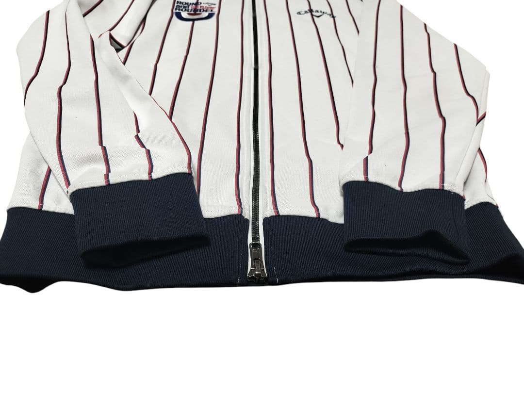 Callaway×ROUND and ROUNDELピンストライプ ブルゾン美品