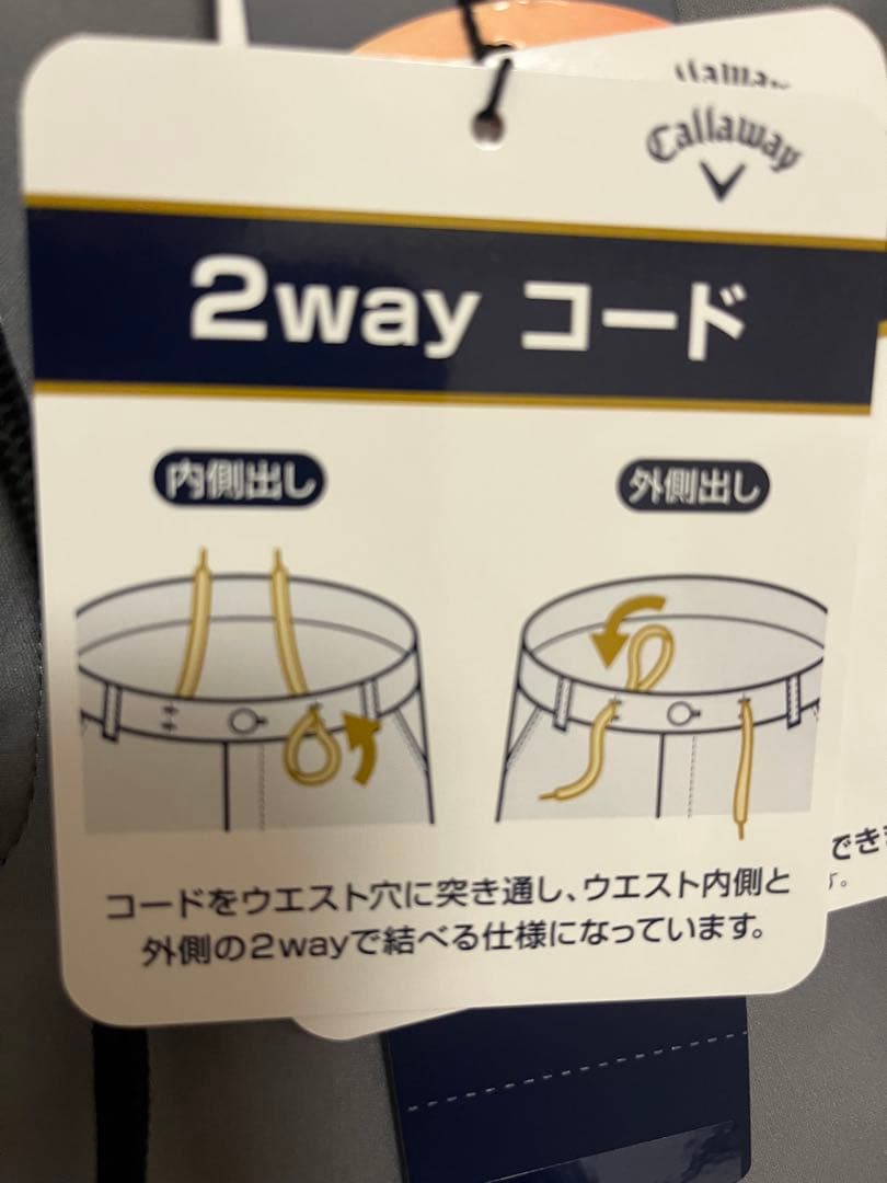 【未使用品】　Callaway グレー ゴルフパンツ　XL