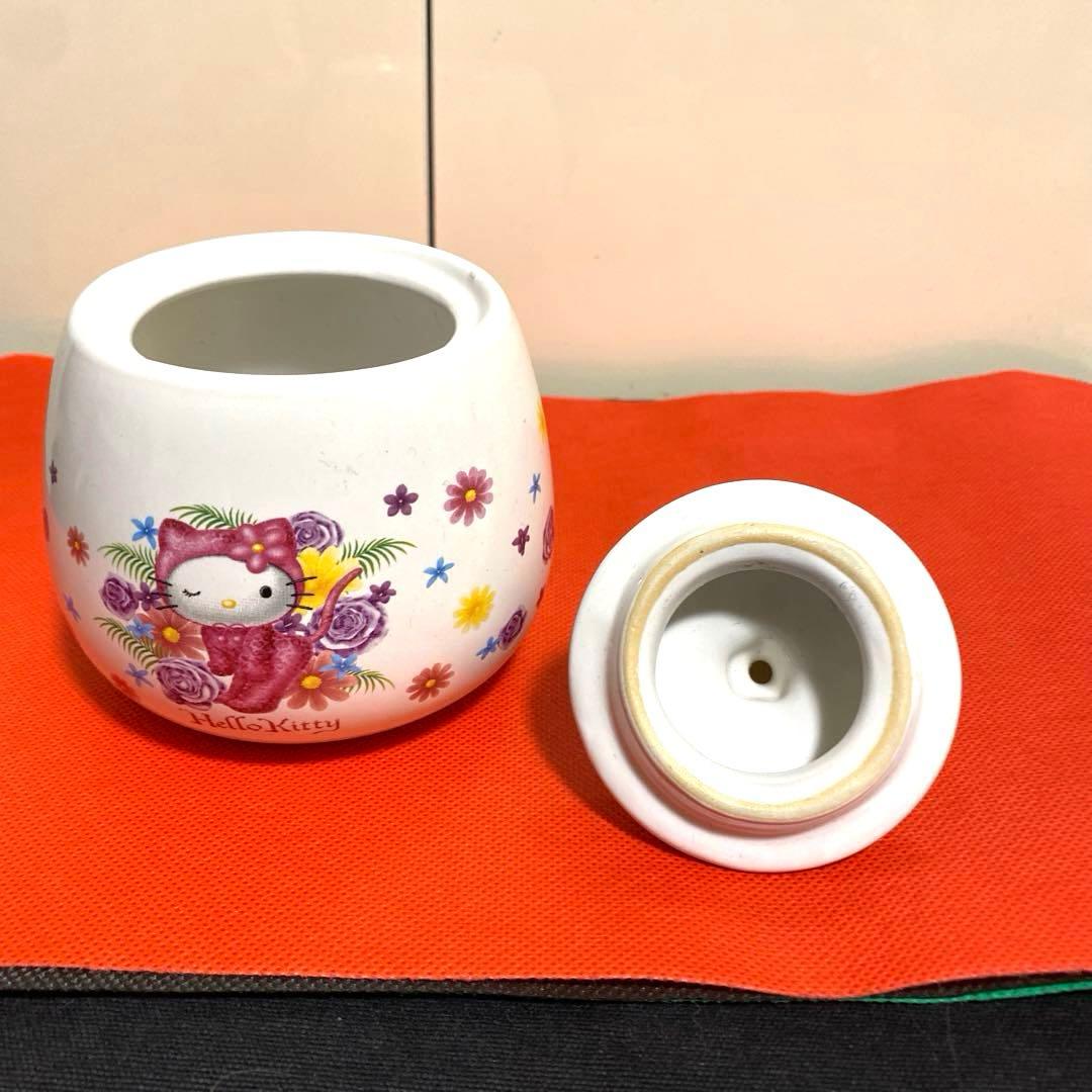 ハローキティ　キャンディポット　カップ&ポットセット　陶器製　レトロ可愛い