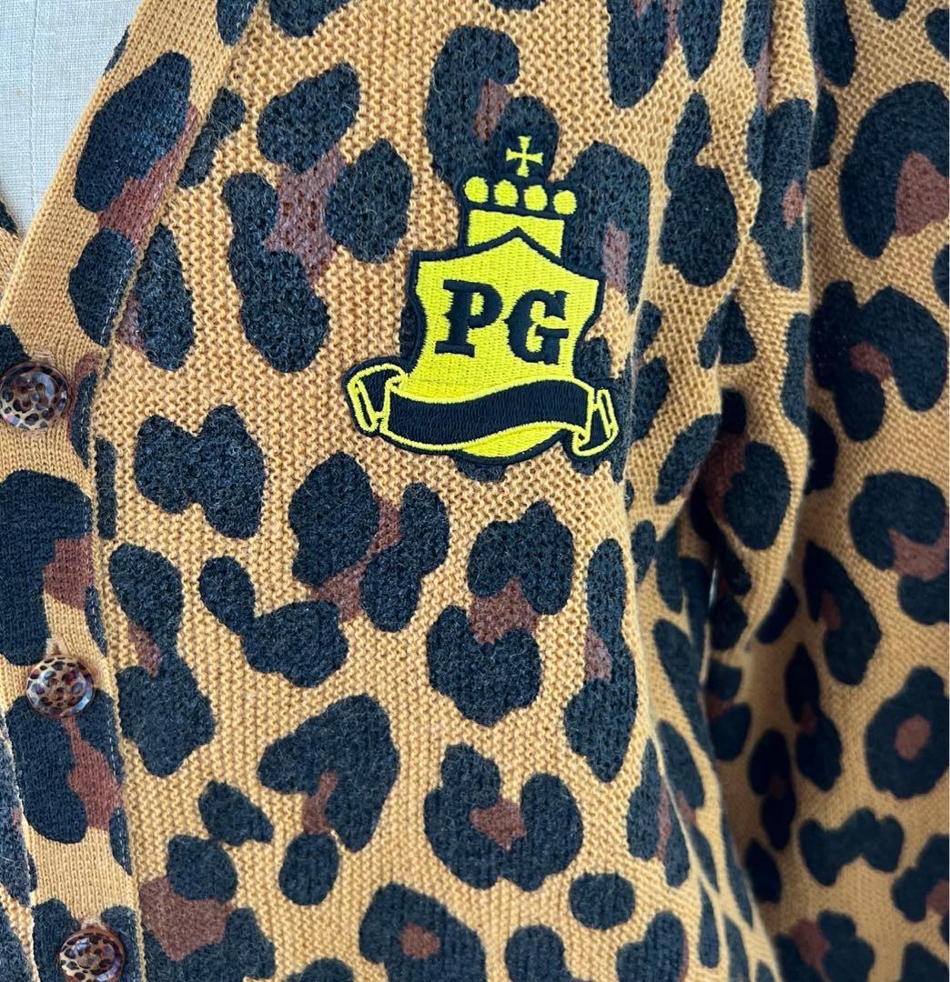 パーリーゲイツ　アウター　カーディガン　セーター　　ヒョウ柄　豹柄　ひょう柄