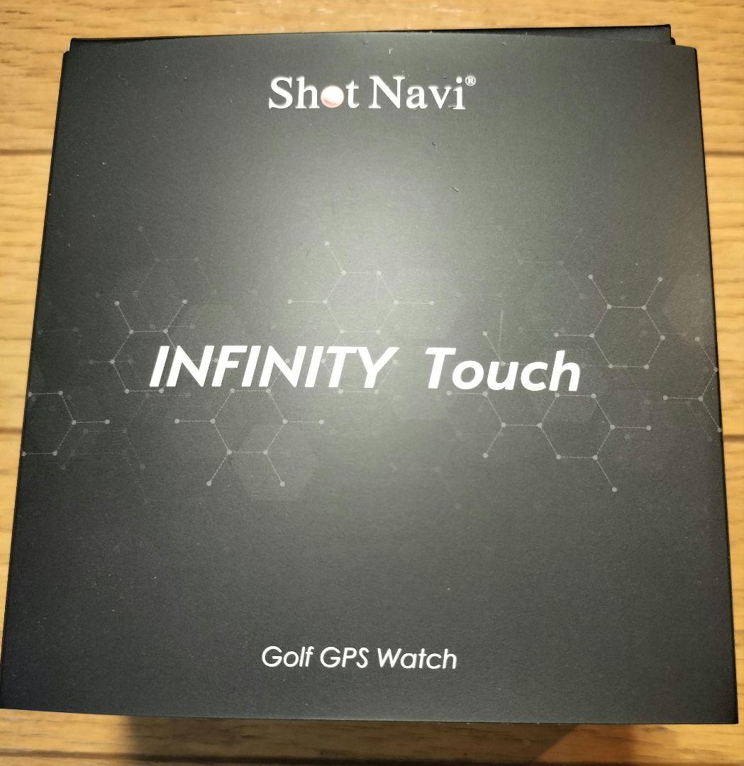 美品　Shot Navi INFINITY Touch　黒　腕時計　保護シール付