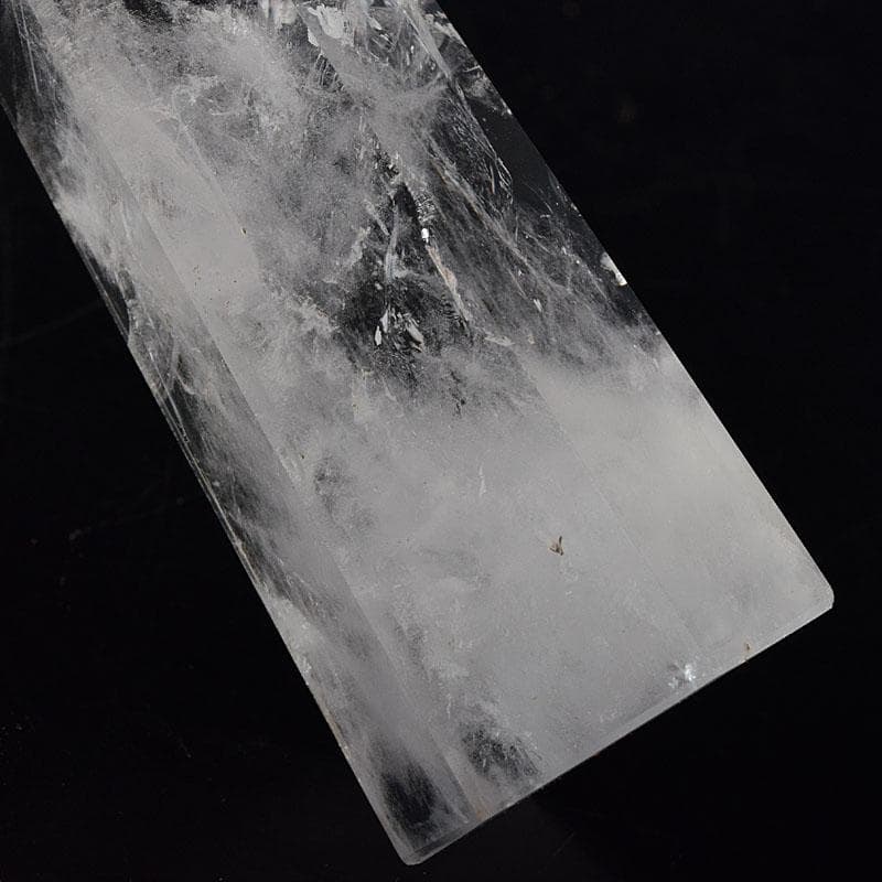 風水　縁起物　水晶　クリアクォーツ　台付　置物　2点まとめて　C　8196