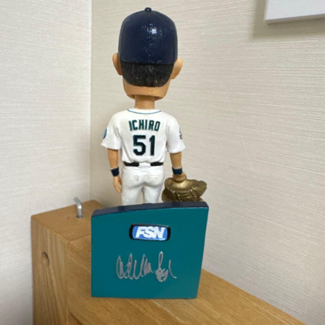【チケット半券付】イチロー 2007 ゴールドグラブ ボブルヘッド FSN 箱付