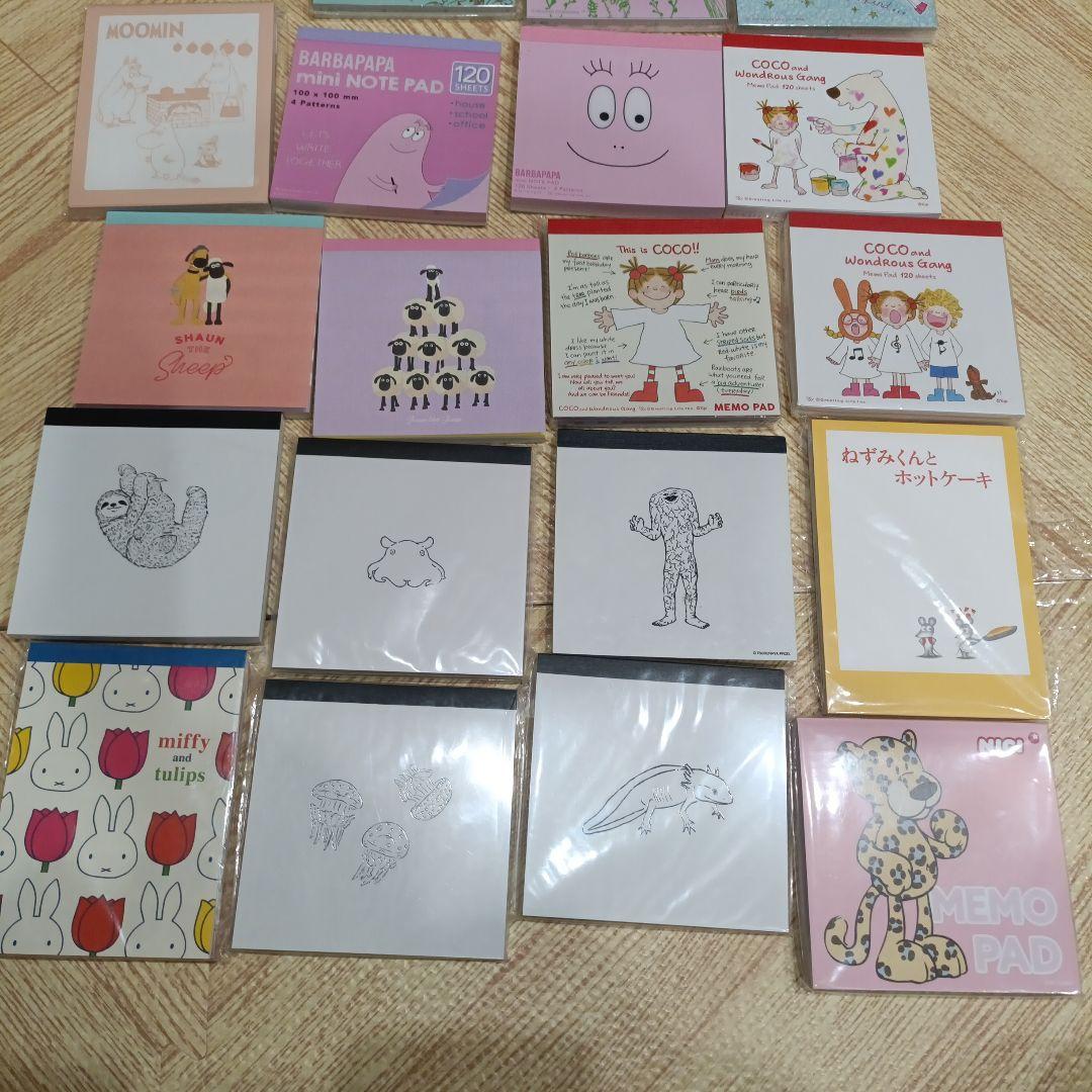 平成レトロ 希少 キャラクター メモパッド 大量セット 当時物　メモ帳　文房具