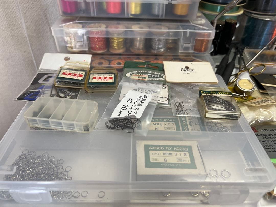ジ*ー様 【釣具大量】フライフィッシング用品・ライン・フック・マテリアル・ツール