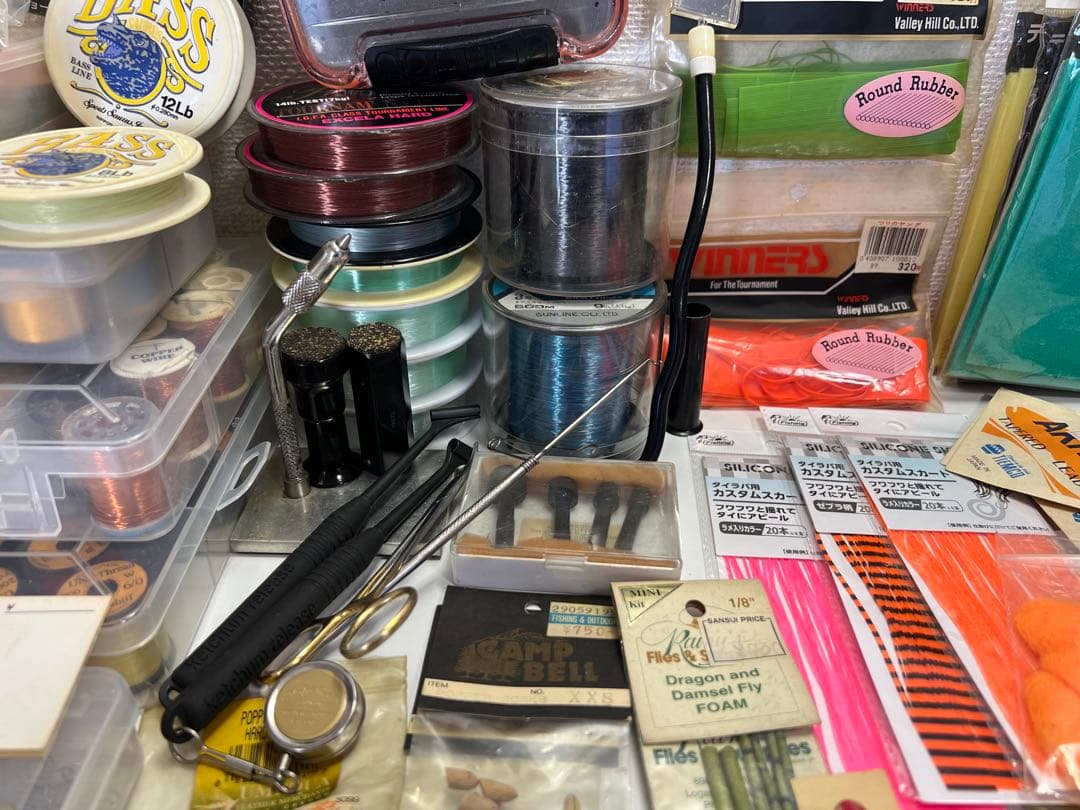 ジ*ー様 【釣具大量】フライフィッシング用品・ライン・フック・マテリアル・ツール