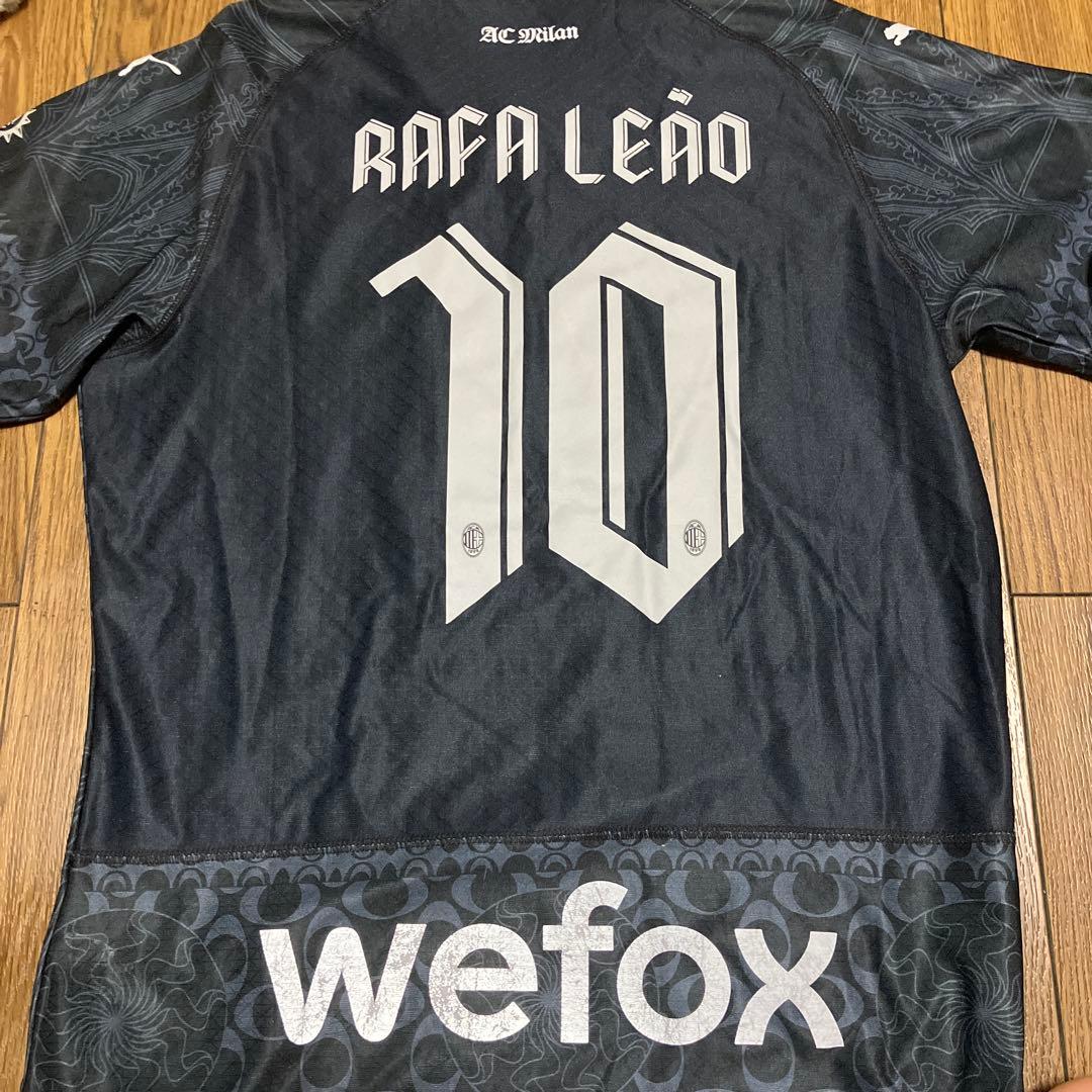 AC Milan Rafa Leão 10 シャツ 黒