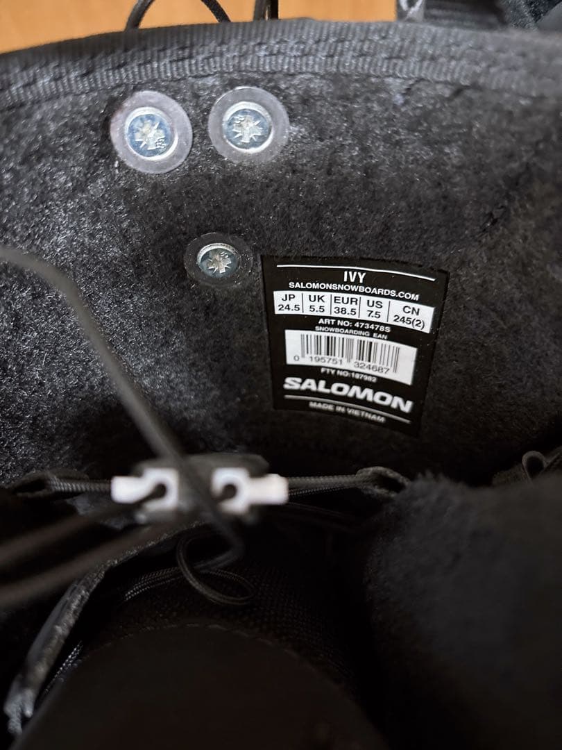 SALOMON スノーボードブーツ 女性用 ブラック