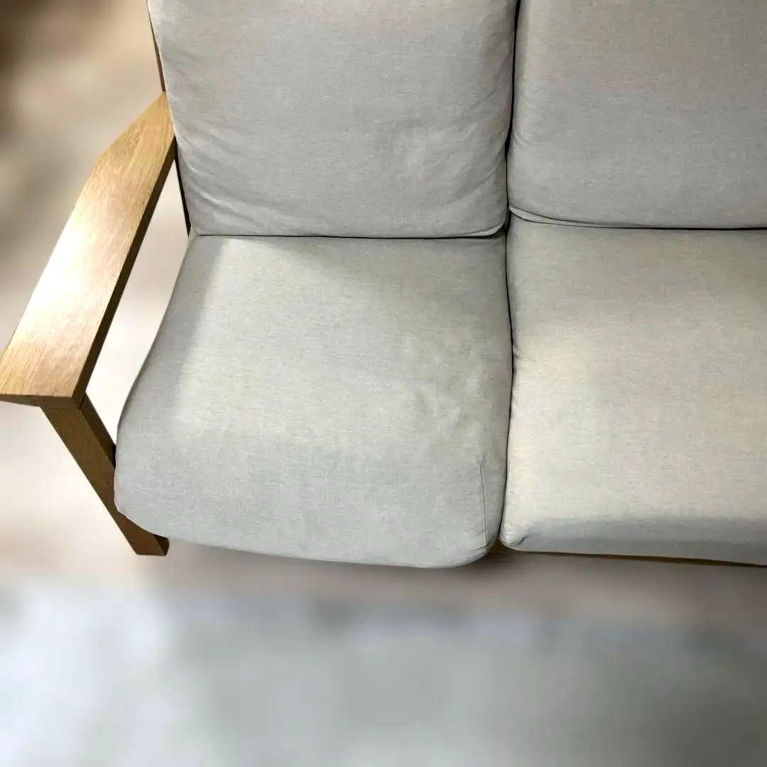 無印良品 MUJI オーク材 フェザー 2シーターソファ 2人掛ソファ【送料込】