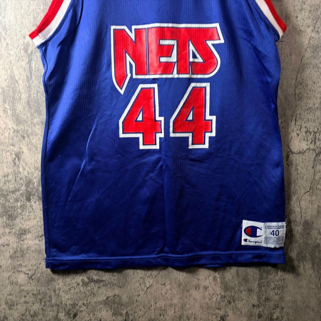 チャンピオン★激レア USA製 NBA ネッツ ブラッドリー バスケシャツ L