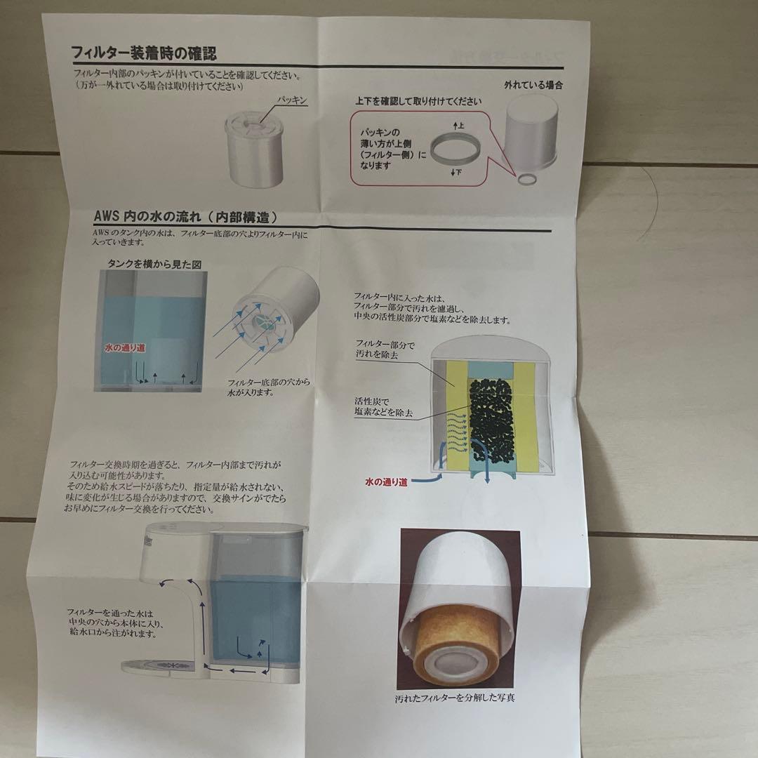 AWS専用交換フィルター　エコウォーター フィルター　3個セット