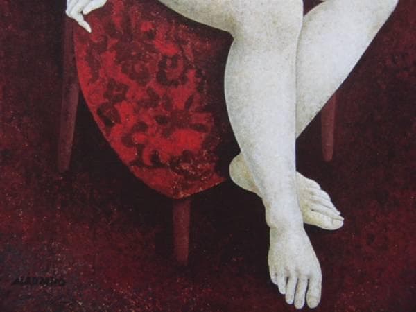 中村直人、『裸婦２』、希少画集画、裸婦、高級新品額・額装付、版上サイン入り