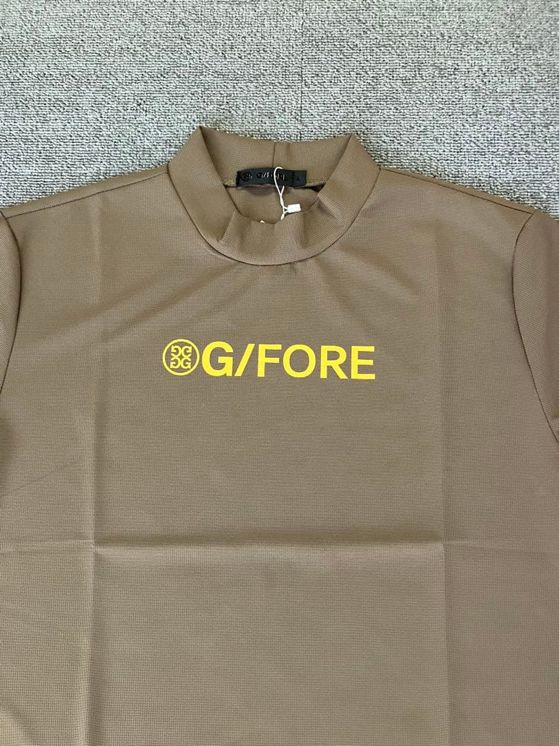 G/FORE ジーフォア XLサイズ モックネックT-シャツ カーキ