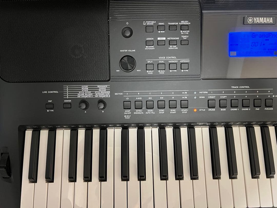 即発送 YAMAHA PSR-E453 61鍵　アダプター　 カバー付き