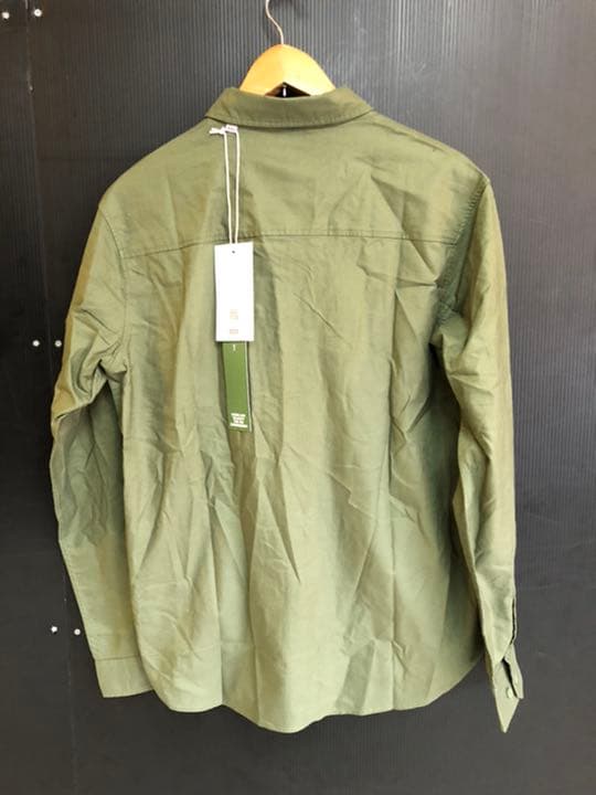 【SALE】シャツ　GLOBE  size M  オリーブ