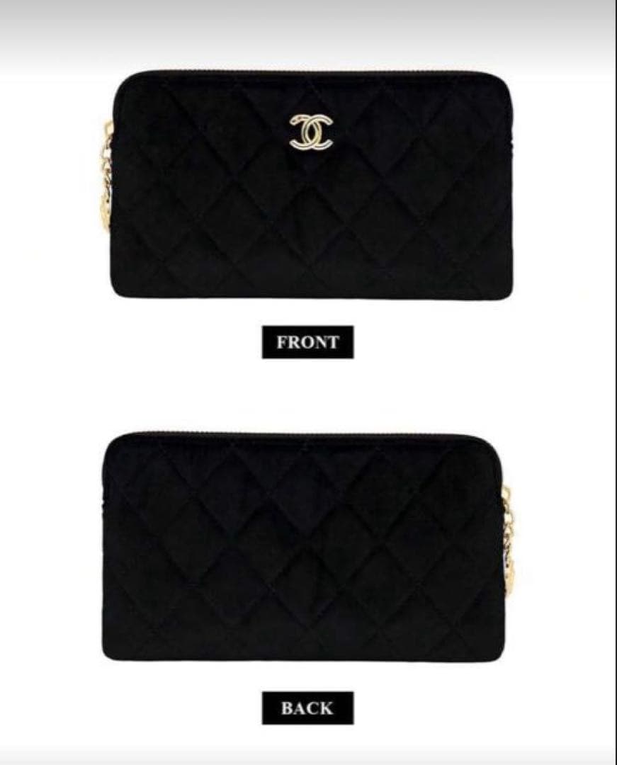 新品♡CHANELシャネル♡メイクアップポーチ♡ノベルティ♡クラッチバッグ