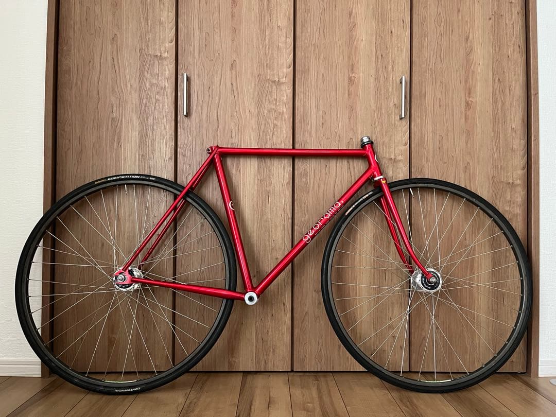 【ぶりゃい】georama njs フレームセット BB付き ピスト 競輪