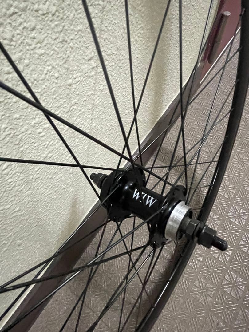 ピストホイール ロードバイクホイール 前輪 700c クイックリリース