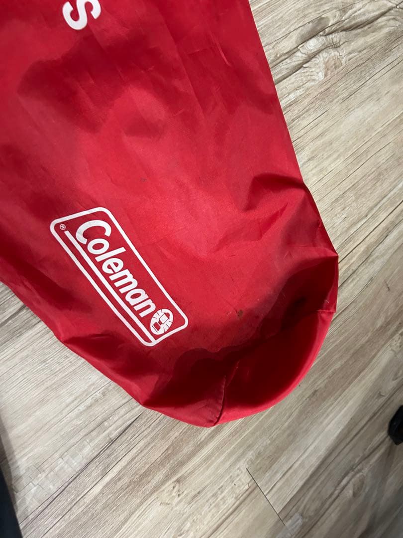【希少モデル】Coleman × BEAMS コラボチェア ペイズリー赤&黒